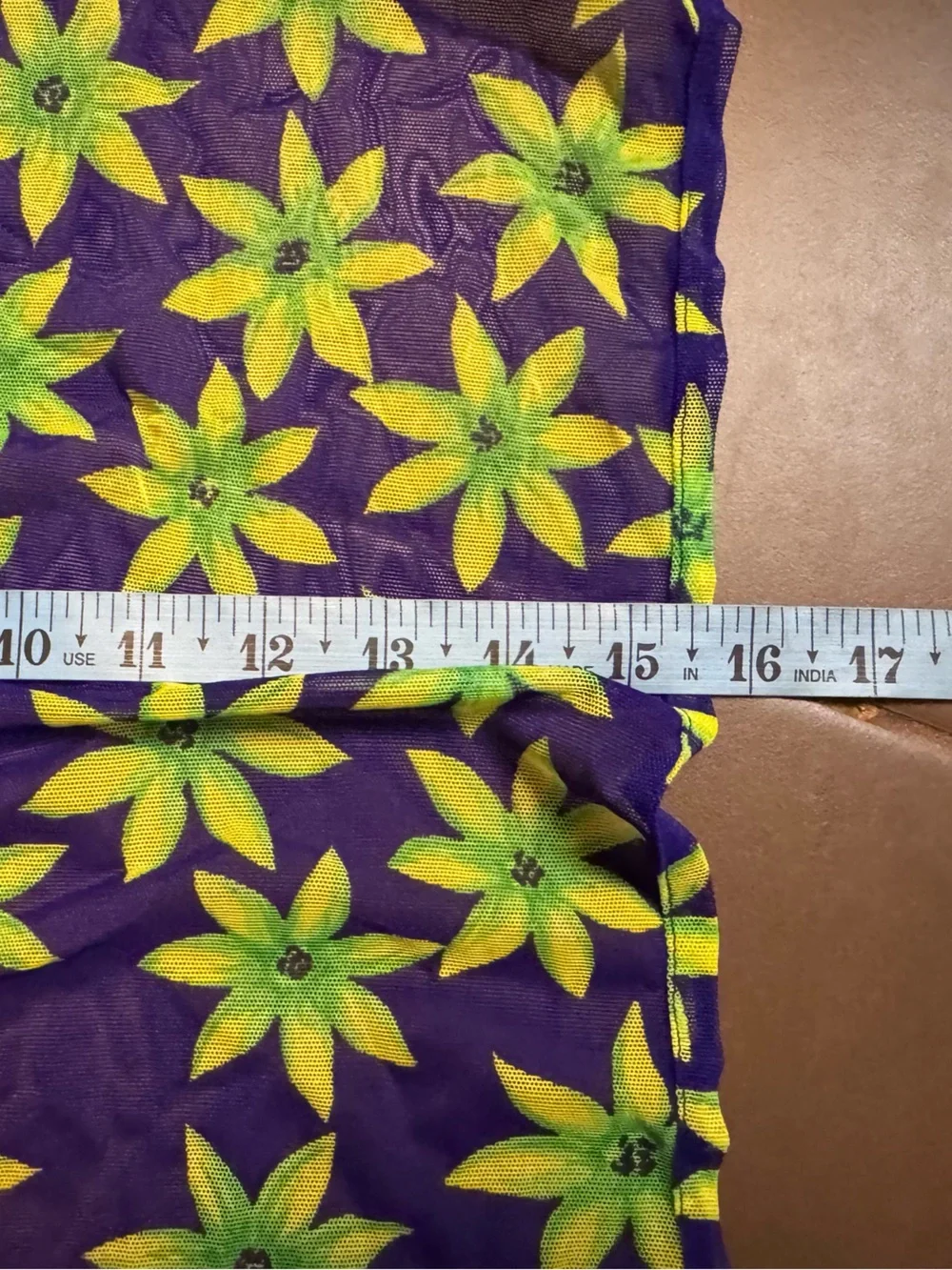 PACIFIC CONNECTIONS Sarong Swimsuit Coverup Skirt Hibiscus Floral Purple Green